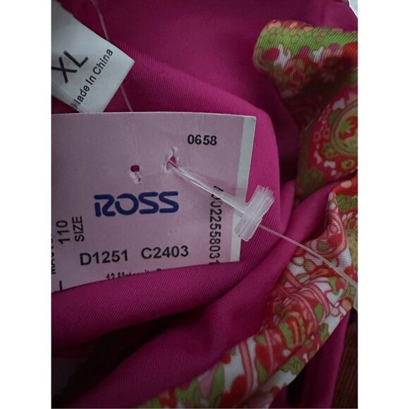 CUTE BRAND NEW WITH TAGS PINK WOMEN PARSLEY PRINT BINIKI BOTTOM XL - Picture 3 of 3